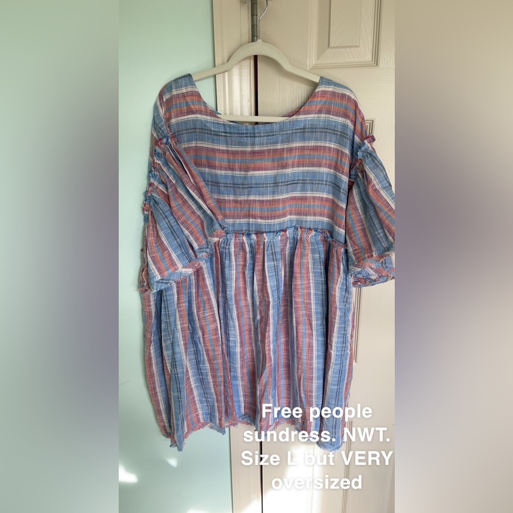 Free People sundress, size large (very oversized)!!